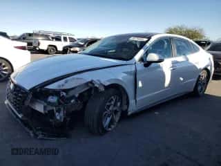 2020 Hyundai Sonata SEL z VIN 5NPEF4JA2LH002844, wystawiony jako Copart lot #89724535 z przebiegiem 91 921 mil mil oraz Szkoda całkowita • Salvage title. Historia ofert i sprzedaży dostępna na DreamBid. Obrazek 1.