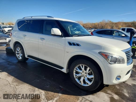 ✅ 2014 Infiniti QX80 • VIN: JN8AZ2NE5E9065685 • Лот: 90828745. Опубликован ранее на Copart с пробегом 159 587 миль. Бесплатный доступ к архиву аукционных продаж из США и подробный отчёт об истории автомобиля на DreamBid. Изображение 4.