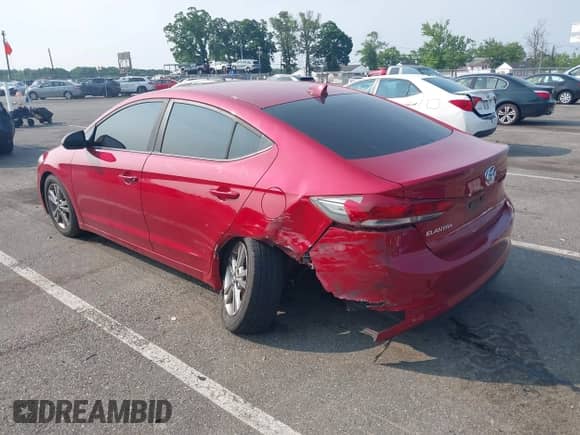 2018 Hyundai Elantra Value Edition with VIN KMHD84LF2JU466391, listed as a IAAI auction lot 42404720 with 103,716 mi miles and . Bid and sale history available at DreamBid. Image 3.