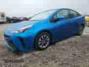 2021 Toyota Prius L Eco with VIN JTDKAMFU6M3145619, listed as a Copart auction lot 60266185 with 43,256 mi miles and Salvage title. Bid and sale history available at DreamBid. Image 1.