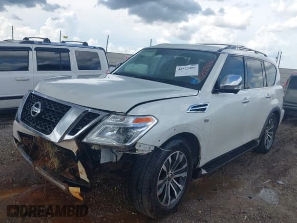 ✅ 2019 Nissan Armada SL • VIN: JN8AY2ND3K9092244 • Lot: 42523406. Wystawiony na IAAI z przebiegiem 69 868 mil. Bezpłatny archiwum sprzedaży aukcyjnych z USA i szczegółowy raport historii pojazdu na DreamBid. Zdjęcie 2.