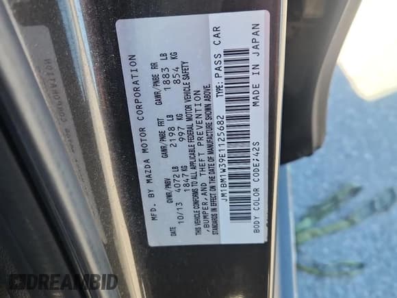 ✅ 2014 Mazda 3 S Grand Touring • VIN: JM1BM1W39E1125682 • Lot: 89862085. Wystawiony na Copart z przebiegiem 140 207 mil. Bezpłatny archiwum sprzedaży aukcyjnych z USA i szczegółowy raport historii pojazdu na DreamBid. Zdjęcie 12.