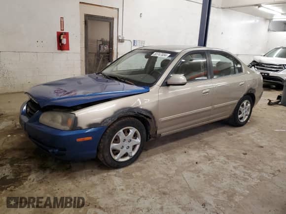 2006 Hyundai Elantra GLS z VIN KMHDN46D06U282836, wystawiony jako Copart lot #83747034 z przebiegiem 166 535 mil mil oraz Szkoda całkowita • Salvage title. Historia ofert i sprzedaży dostępna na DreamBid. Obrazek 1.