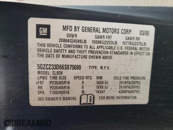 ✅ 2006 Saturn VUE • VIN: 5GZCZ33D66S875680 • Lot: 90441475. Wystawiony na Copart z przebiegiem 280 025 mil. Bezpłatny archiwum sprzedaży aukcyjnych z USA i szczegółowy raport historii pojazdu na DreamBid. Zdjęcie 13.