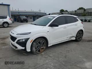 ✅ 2023 Hyundai Kona N Line • VIN: KM8K33A30PU005269 • Лот: 71893285. Опубликован ранее на Copart с пробегом 38 661 миль. Бесплатный доступ к архиву аукционных продаж из США и подробный отчёт об истории автомобиля на DreamBid. Изображение 1.
