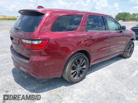 2021 Dodge Durango R/T with VIN 1C4SDJCT6MC848896, listed as a IAAI auction lot 41843255 with 59,234 mi miles and . Bid and sale history available at DreamBid. Image 4.