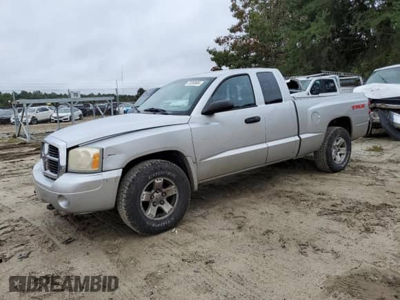 2006 Dodge Dakota SLT with VIN 1D7HE42K46S711939, listed as a Copart auction lot 73250804 with 167,221 mi miles and Salvage title. Bid and sale history available at DreamBid. Image 1.