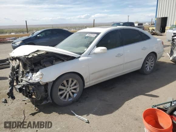 2009 Hyundai Azera Limited с VIN KMHFC46F29A357686, выставлен на аукционе Copart как лот 50432315 с пробегом 48 602 миль миль и Списание • Salvage title. История ставок и продаж доступна на DreamBid. Изображение 1.