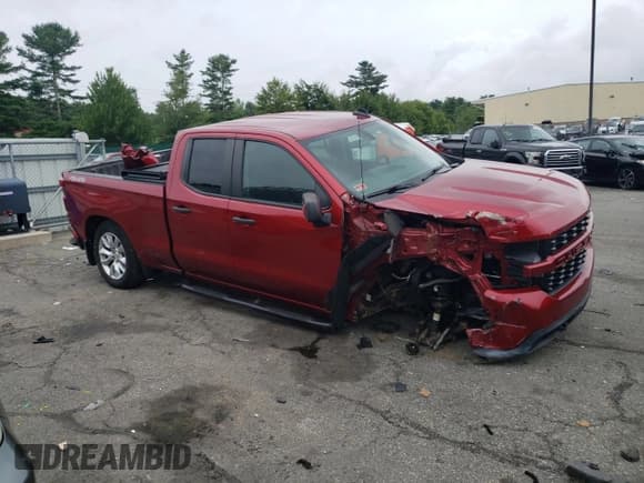 ✅ 2021 Chevrolet Silverado 1500 Custom • VIN: 1GCRYBEK6MZ327154 • Lot: 64379464. Wystawiony na Copart z przebiegiem 46 504 mil. Bezpłatny archiwum sprzedaży aukcyjnych z USA i szczegółowy raport historii pojazdu na DreamBid. Zdjęcie 4.
