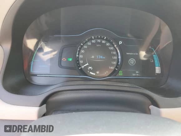 2019 Hyundai Ioniq Limited with VIN KMHC75LD2KU125707, listed as a Copart auction lot 72266534 with 59,179 mi miles and Salvage title. Bid and sale history available at DreamBid. Image 9.