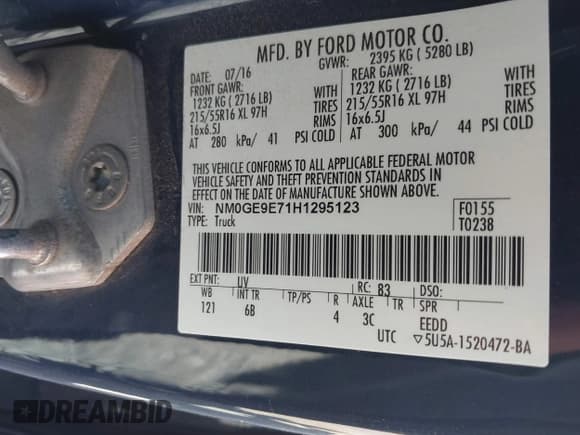 ✅ 2017 Ford Transit Connect XL • VIN: NM0GE9E71H1295123 • Лот: 42766658. Опубликован ранее на IAAI с пробегом 27 631 миль. Бесплатный доступ к архиву аукционных продаж из США и подробный отчёт об истории автомобиля на DreamBid. Изображение 9.