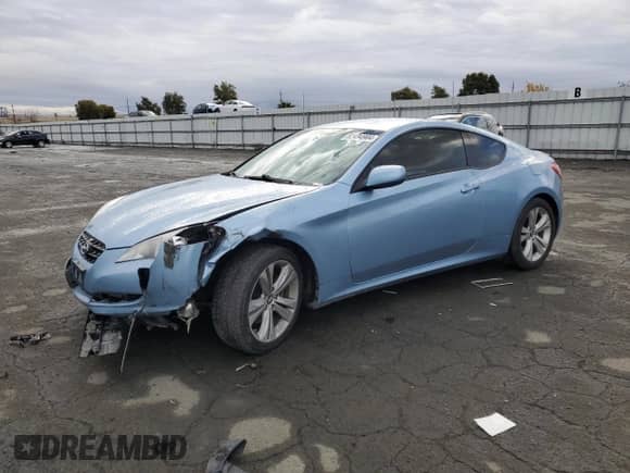 2011 Hyundai Genesis Coupe with VIN KMHHT6KD6BU049353, listed as a Copart auction lot 82494904 with 162,839 mi miles and Salvage title. Bid and sale history available at DreamBid. Image 1.