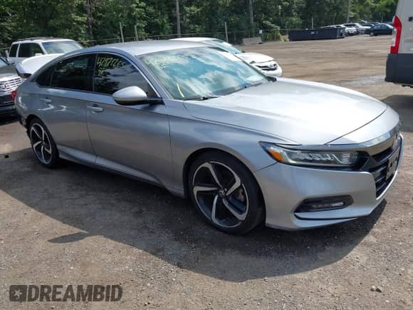 2018 Honda Accord Sport with VIN 1HGCV1F36JA243864, listed as a IAAI auction lot 42978265 with 93,629 mi miles and . Bid and sale history available at DreamBid. Image 1.