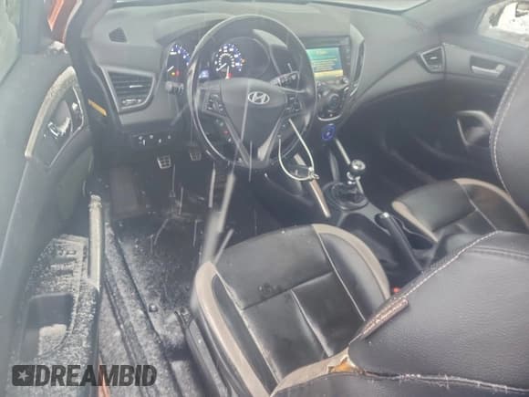 ✅ 2014 Hyundai Veloster Turbo • VIN: KMHTC6AEXEU205791 • Lot: 94635375. Listed on Copart with 107,471 mi. Free auction sales archive from the USA and detailed vehicle history report at DreamBid. Image 8.