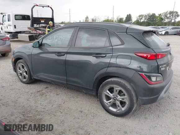 2023 Hyundai Kona SEL with VIN KM8K6CAB3PU986633, listed as a IAAI auction lot 43282477 with 44,143 mi miles and . Bid and sale history available at DreamBid. Image 14.