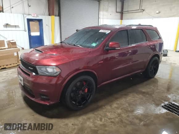 2018 Dodge Durango SRT z VIN 1C4SDJGJ6JC272067, wystawiony jako Copart lot #52588265 z przebiegiem 113 837 mil mil oraz Szkoda całkowita • Salvage title. Historia ofert i sprzedaży dostępna na DreamBid. Obrazek 1.