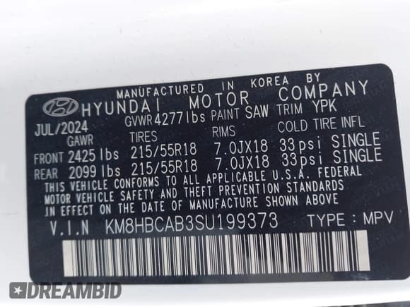 ✅ 2025 Hyundai Kona SEL • VIN: KM8HBCAB3SU199373 • Лот: 41729781. Опубликован ранее на IAAI с пробегом 21 635 миль. Бесплатный доступ к архиву аукционных продаж из США и подробный отчёт об истории автомобиля на DreamBid. Изображение 9.