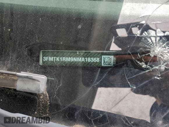 ✅ 2022 Ford Mustang Mach-E Select • VIN: 3FMTK1RM9NMA18368 • Lot: 93766475. Listed on Copart with 25,597 mi. Free auction sales archive from the USA and detailed vehicle history report at DreamBid. Image 13.