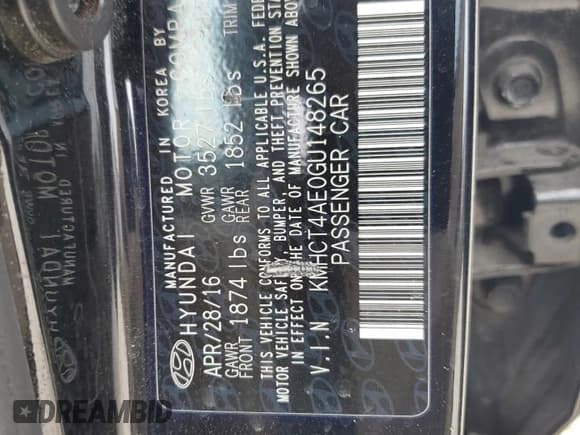 ✅ 2016 Hyundai Accent SE • VIN: KMHCT4AE0GU148265 • Лот: 70900604. Опубликован ранее на Copart с пробегом 134 225 миль. Бесплатный доступ к архиву аукционных продаж из США и подробный отчёт об истории автомобиля на DreamBid. Изображение 14.