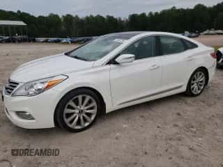 2014 Hyundai Azera Limited z VIN KMHFH4JGXEA382945, wystawiony jako Copart lot #71667754 z przebiegiem 91 056 mil mil oraz Szkoda całkowita • Salvage title. Historia ofert i sprzedaży dostępna na DreamBid. Obrazek 1.
