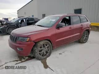 2021 Jeep Grand Cherokee 80th Anniversary с VIN 1C4RJEBGXMC738033, выставлен на аукционе Copart как лот 68638175 с пробегом 40 806 миль миль и Чистый • Clean title. История ставок и продаж доступна на DreamBid. Изображение 1.
