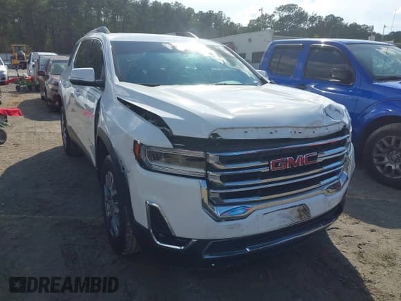 ✅ 2023 GMC Acadia SLT • VIN: 1GKKNML40PZ238389 • Lot: 43408160. Listed on IAAI with 47,995 mi. Free auction sales archive from the USA and detailed vehicle history report at DreamBid. Image 1.