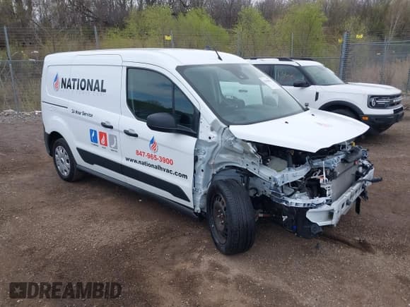 ✅ 2023 Ford Transit Connect XL • VIN: NM0LS7S28P1565502 • Lot: 42109053. Listed on IAAI with 13,497 mi. Free auction sales archive from the USA and detailed vehicle history report at DreamBid. Image 1.