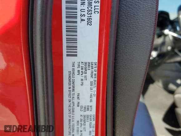 ✅ 2021 Dodge Durango R/T • VIN: 1C4SDHCT6MC631602 • Lot: 80821235. Wystawiony na Copart z przebiegiem 101 427 mil. Bezpłatny archiwum sprzedaży aukcyjnych z USA i szczegółowy raport historii pojazdu na DreamBid. Zdjęcie 12.