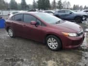 ✅ 2012 Honda Civic LX • VIN: 19XFB2F59CE384052 • Lot: 93137685. Listed on Copart with 145,316 mi. Free auction sales archive from the USA and detailed vehicle history report at DreamBid. Image 4.