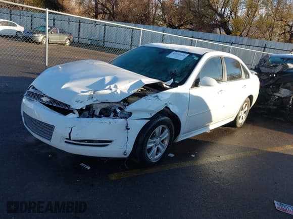 ✅ 2016 Chevrolet Impala LS • VIN: 2G1WA5E39G1128669 • Lot: 43752130. Listed on IAAI with 150,729 mi. Free auction sales archive from the USA and detailed vehicle history report at DreamBid. Image 2.
