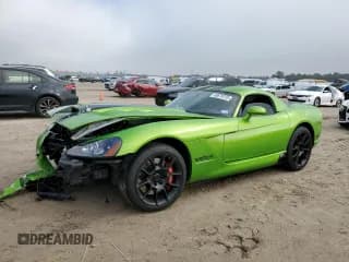 ✅ 2008 Dodge Viper • VIN: 1B3JZ69Z68V200556 • Lot: 46878725. Listed on Copart with 28,990 mi. Free auction sales archive from the USA and detailed vehicle history report at DreamBid. Image 1.