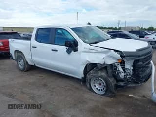 ✅ 2024 Chevrolet Silverado 1500 Work Truck • VIN: 1GCUDAED7RZ125206 • Lot: 42591449. Listed on IAAI with 41,861 mi. Free auction sales archive from the USA and detailed vehicle history report at DreamBid. Image 1.