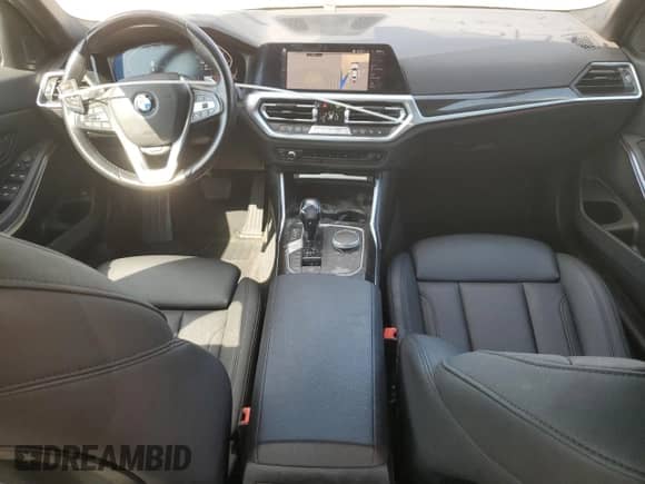 2021 BMW 3 Series 330i with VIN 3MW5R1J04M8B91740, listed as a Copart auction lot 64383555 with 77,484 mi miles and Salvage title. Bid and sale history available at DreamBid. Image 8.