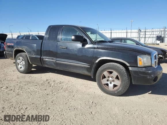 2006 Dodge Dakota SLT with VIN 1D7HE42N26S542062, listed as a Copart auction lot 84168115 with 194,411 mi miles and Salvage title. Bid and sale history available at DreamBid. Image 4.