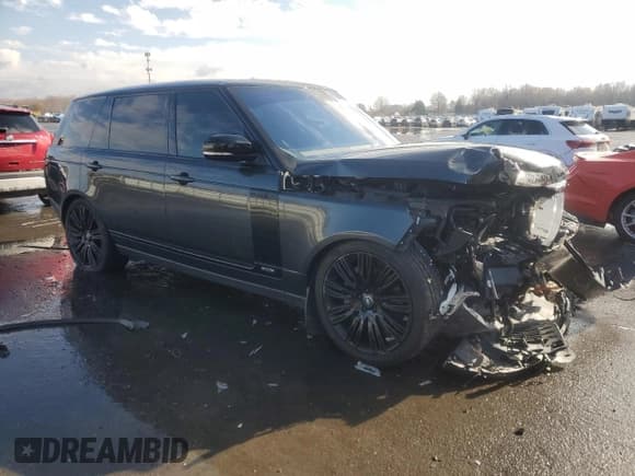 ✅ 2018 Land Rover Range Rover • VIN: SALGS5REXJA396544 • Lot: 80689674. Listed on Copart with 90,823 mi. Free auction sales archive from the USA and detailed vehicle history report at DreamBid. Image 4.