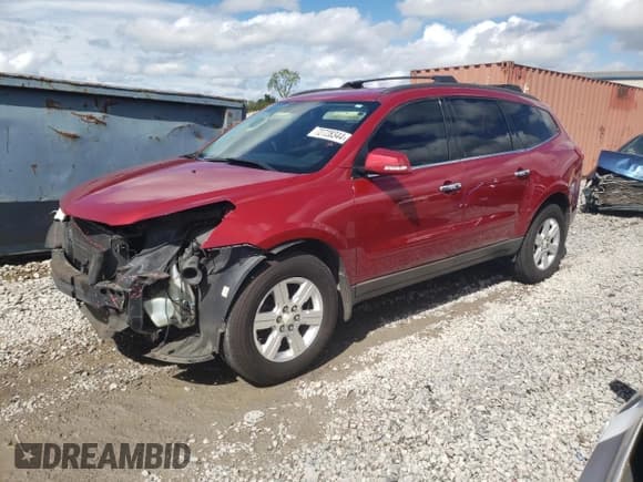 ✅ 2012 Chevrolet Traverse 2LT • VIN: 1GNKVJED8CJ337856 • Lot: 72728344. Wystawiony na Copart z przebiegiem Nie podano. Bezpłatny archiwum sprzedaży aukcyjnych z USA i szczegółowy raport historii pojazdu na DreamBid. Zdjęcie 1.