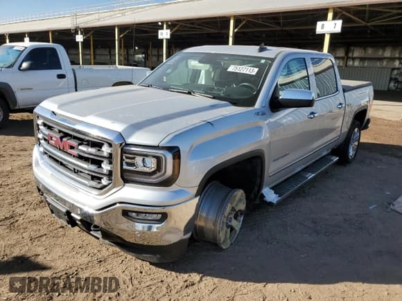 ✅ 2018 GMC Sierra 1500 SLT • VIN: 3GTU2NEC1JG137599 • Lot: 75127113. Wystawiony na Copart z przebiegiem 57 882 mil. Bezpłatny archiwum sprzedaży aukcyjnych z USA i szczegółowy raport historii pojazdu na DreamBid. Zdjęcie 1.