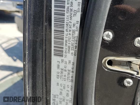 ✅ 2018 Ram 2500 Tradesman • VIN: 3C6UR5CJ2JG275365 • Lot: 85323005. Listed on Copart with Not provided. Free auction sales archive from the USA and detailed vehicle history report at DreamBid. Image 12.