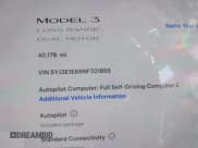 ✅ 2022 Tesla Model 3 Long Range • VIN: 5YJ3E1EB6NF321855 • Lot: 43845061. Wystawiony na IAAI z przebiegiem 40 178 mil. Bezpłatny archiwum sprzedaży aukcyjnych z USA i szczegółowy raport historii pojazdu na DreamBid. Zdjęcie 15.