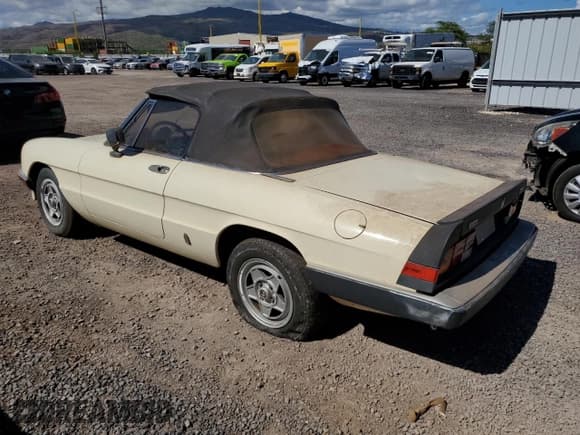 ✅ 1983 Alfa Romeo Spider Veloce • VIN: ZARBA5419D1016371 • Лот: 71136854. Опубликован ранее на Copart с пробегом 78 432 миль. Бесплатный доступ к архиву аукционных продаж из США и подробный отчёт об истории автомобиля на DreamBid. Изображение 2.