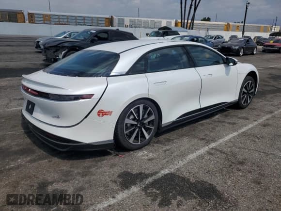 ✅ 2025 Lucid Air Pure • VIN: 50EA1PGA6SA007195 • Lot: 80579395. Wystawiony na Copart z przebiegiem Nie podano. Bezpłatny archiwum sprzedaży aukcyjnych z USA i szczegółowy raport historii pojazdu na DreamBid. Zdjęcie 3.