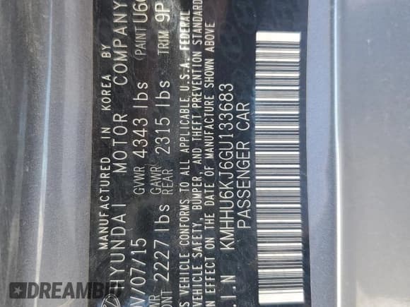 ✅ 2016 Hyundai Genesis Coupe R-Spec • VIN: KMHHU6KJ6GU133683 • Lot: 57563375. Wystawiony na Copart z przebiegiem 276 681 mil. Bezpłatny archiwum sprzedaży aukcyjnych z USA i szczegółowy raport historii pojazdu na DreamBid. Zdjęcie 12.