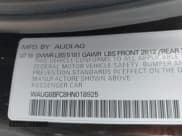 ✅ 2017 Audi A6 • VIN: WAUG8BFC8HN018925 • Lot: 42545755. Listed on IAAI with 123,969 mi. Free auction sales archive from the USA and detailed vehicle history report at DreamBid. Image 9.