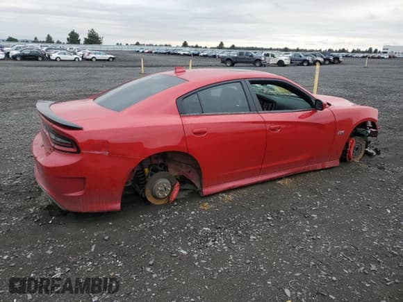 ✅ 2018 Dodge Charger R/T Scat Pack • VIN: 2C3CDXGJ2JH117055 • Lot: 80509605. Listed on Copart with 66,256 mi. Free auction sales archive from the USA and detailed vehicle history report at DreamBid. Image 3.
