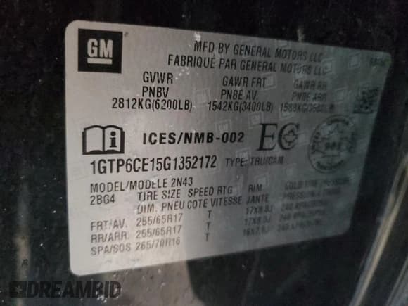 ✅ 2016 GMC Canyon 4WD SLE • VIN: 1GTP6CE15G1352172 • Lot: 81523774. Wystawiony na Copart z przebiegiem 170 786 mil. Bezpłatny archiwum sprzedaży aukcyjnych z USA i szczegółowy raport historii pojazdu na DreamBid. Zdjęcie 13.