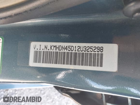 ✅ 2002 Hyundai Elantra GLS • VIN: KMHDN45D12U325298 • Lot: 42670289. Wystawiony na IAAI z przebiegiem 258 307 mil. Bezpłatny archiwum sprzedaży aukcyjnych z USA i szczegółowy raport historii pojazdu na DreamBid. Zdjęcie 9.