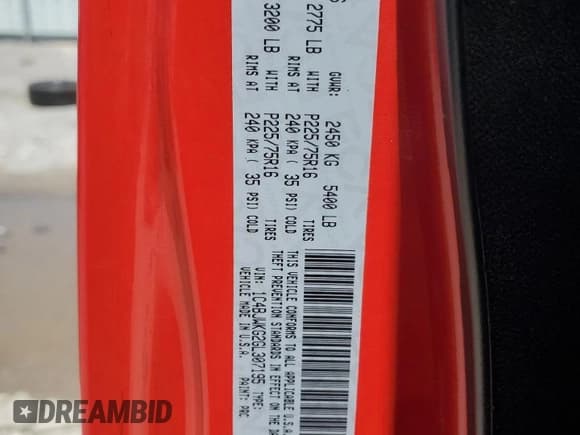 ✅ 2016 Jeep Wrangler Unlimited Sport RHD • VIN: 1C4BJWKG2GL307195 • Lot: 57483625. Listed on Copart with 148,697 mi. Free auction sales archive from the USA and detailed vehicle history report at DreamBid. Image 12.