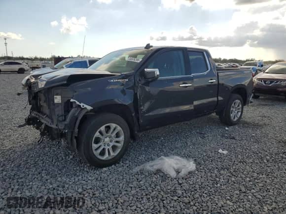 2023 Chevrolet Silverado 1500 LTZ with VIN 2GCUDGED7P1109144, listed as a Copart auction lot 89526295 with 53,897 mi miles and Salvage title. Bid and sale history available at DreamBid. Image 1.
