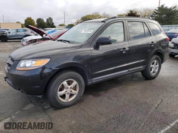 ✅ 2008 Hyundai Santa Fe GLS • VIN: 5NMSG73D98H133654 • Lot: 73875314. Listed on Copart with 192,670 mi. Free auction sales archive from the USA and detailed vehicle history report at DreamBid. Image 1.