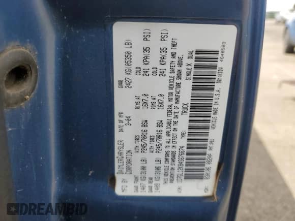 2004 Dodge Dakota with VIN 1D7GL12K84S676674, listed as a Copart auction lot 70167545 with 62,177 mi miles and Salvage title. Bid and sale history available at DreamBid. Image 12.